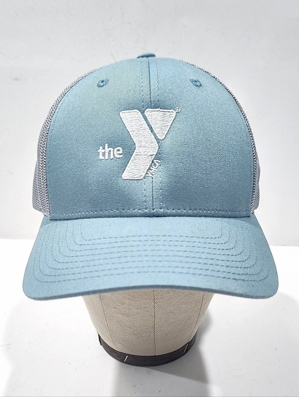 The YMCA Snapback Mesh Trucker Hat Baseball Cap M/L Adjustable Back Richardson